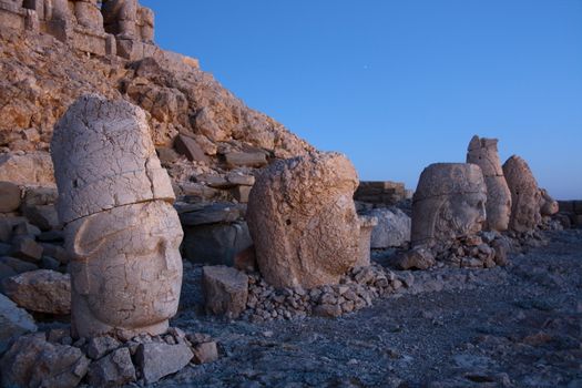 sun light on monument of god in nemrut adiyaman