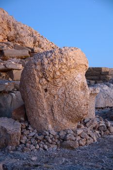 sun light on monument of god in nemrut adiyaman