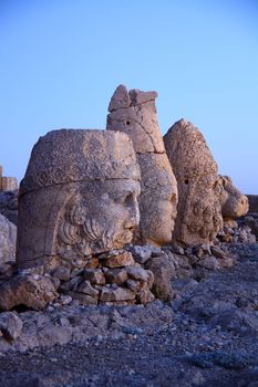 sun light on monument of god in nemrut adiyaman