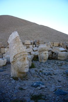 sun light on monument of god in nemrut adiyaman