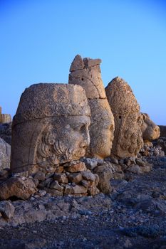 sun light on monument of god in nemrut adiyaman