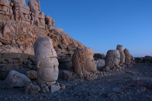 sun light on monument of god in nemrut adiyaman