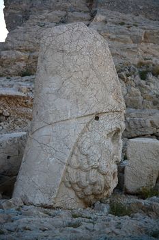 sun light on monument of god in nemrut adiyaman