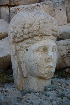 sun light on monument of god in nemrut adiyaman