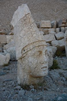 sun light on monument of god in nemrut adiyaman