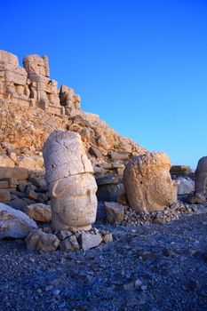 sun light on monument of god in nemrut adiyaman