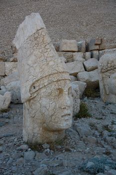 sun light on monument of god in nemrut adiyaman