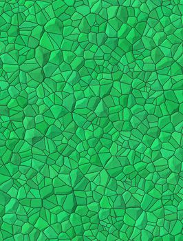 Green bricks abstract seamless pattern