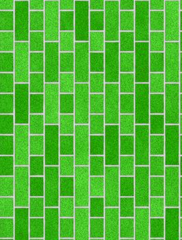 Green brick wall, perfect as a background