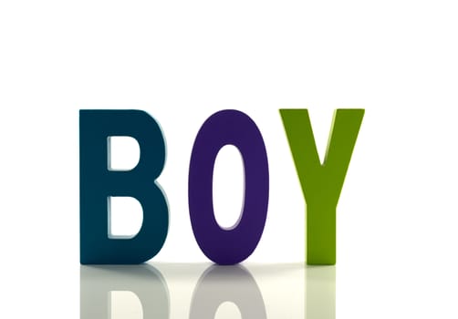 the text boy isolated on white