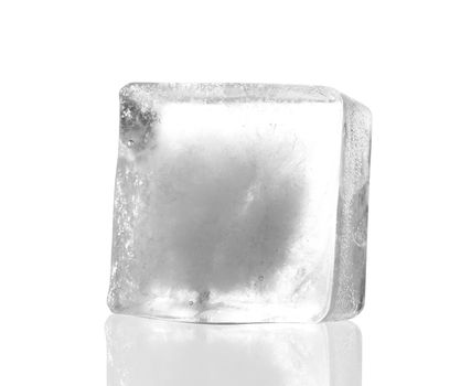 one ice cubes isolated  