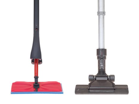 A vacuum cleaner isolated against a white background