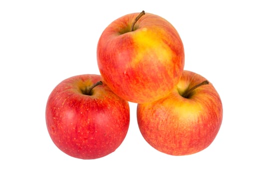 Fresh apples on a white background