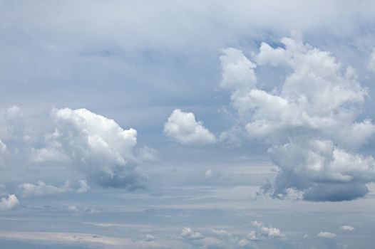 Clouds in the bright sky