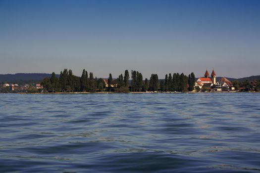 lake of constance with view to the docks