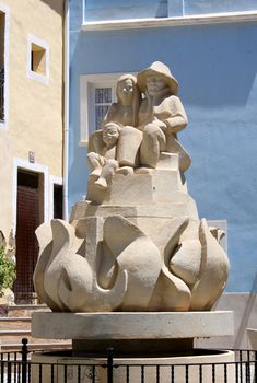 Plaza dels Mariners. Calpe, Costa Blanca, Spain (This was inaugurated, next to the fishermen's council building, in honour of seafarers.)