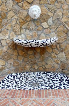 Plaza del Mosquit (Fountain detail). Calpe, Costa Blanca, Spain