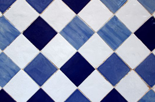 "Azulejo" Portuguese traditional old hand painted art tile 