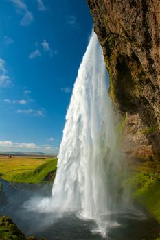 Seljalandsfoss is one of the most beautiful waterfalls on the Iceland. It is located on the South of the island. 