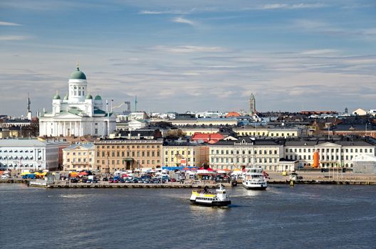 View of the city of Helsinki. Finland.