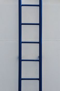 Iron ladder and ship wall abstract background texture.