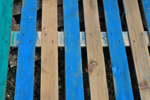 Paint smudged wood planks background texture. 