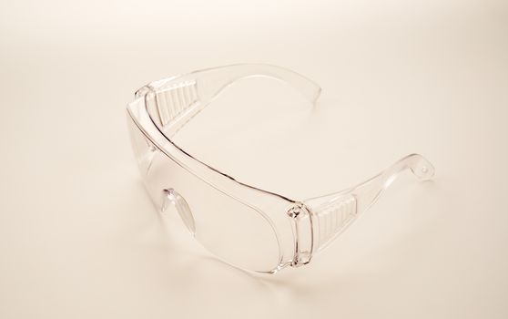 Safety glasses isolated object