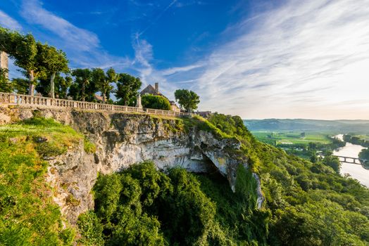 panoramic view from dome over the dordogne river dordogne perigord France
