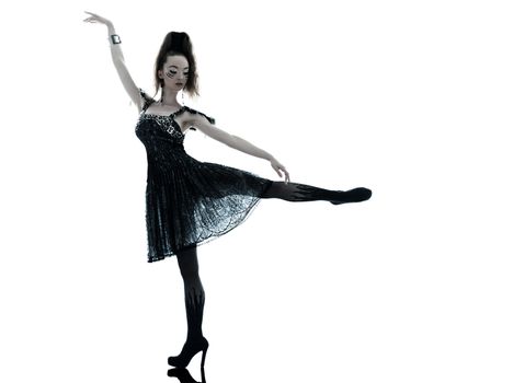one young beautiful woman fashion model in on aura tout vu silk black fantasy haute couture summer dress in studio white background