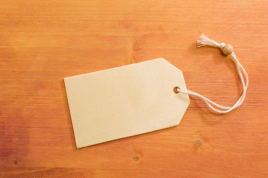 Wooden copy space with white string on painted wooden background