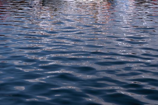 shimmering ripples on a calm water surface