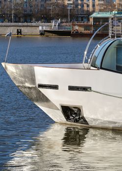 Nose pleasure boat on the river