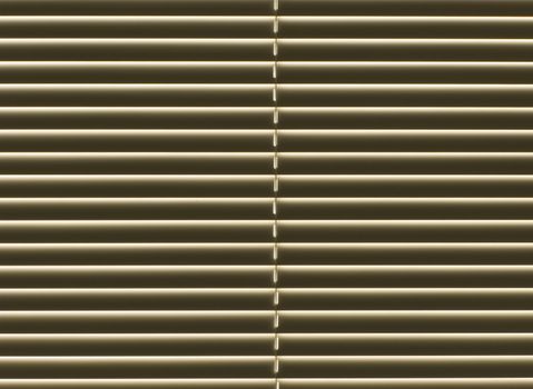 Close up of closed horizontal window blinds