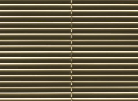 Close up of closed horizontal window blinds