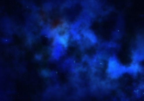 Star field in space, a nebulae and a gas congestion. "Elements of this image furnished by NASA".