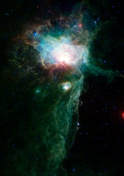 Star field in space, a nebulae and a gas congestion. "Elements of this image furnished by NASA".