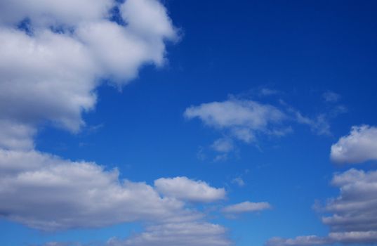 Beautiful blue sky with clouds.