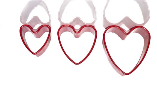 Red hearts - love symbol