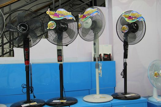 Vertical fans on sale in store