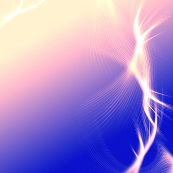 pink blue background with abstract beige rays lights like stars, lines and net