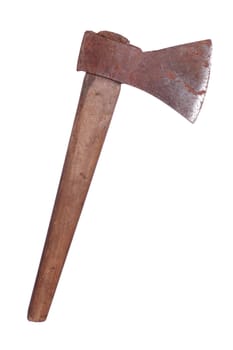 old rusty axe