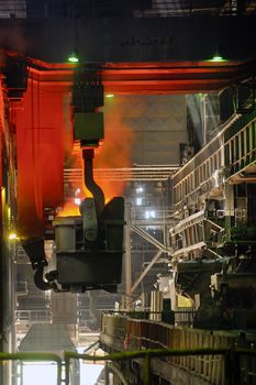 transportation of liquid metal in factory