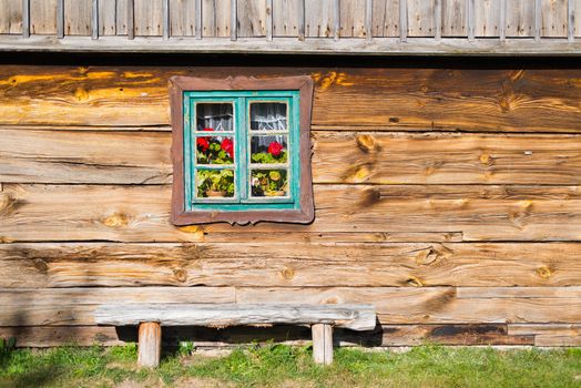 Old rural home in polish heritage park