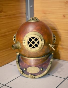 Old diving helmet