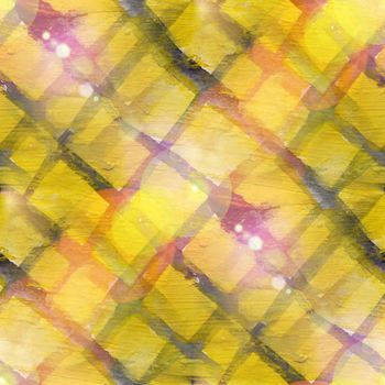 sun glare art yellow, black mesh watercolor design