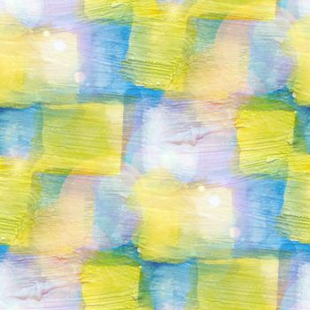 sun glare art yellow, blue watercolor design