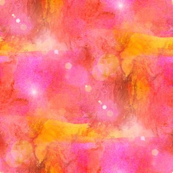 sun glare background pink, red watercolor art seamless texture abstract brush