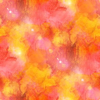 sun glare background yellow, orange watercolor art seamless texture abstract brush