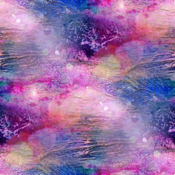 sun glare background watercolor violet, blue art seamless texture abstract brush