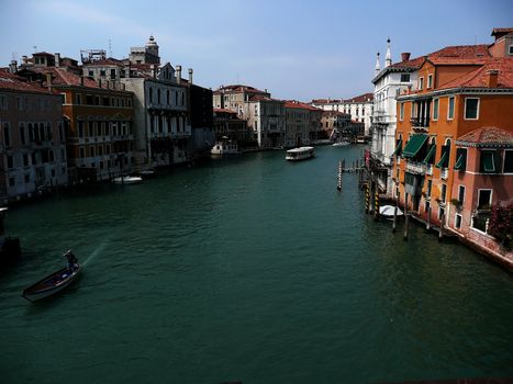 View of The Grand Canal from Rialto Bridge, Venice, Italy